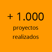 +1000 proyectos realizados