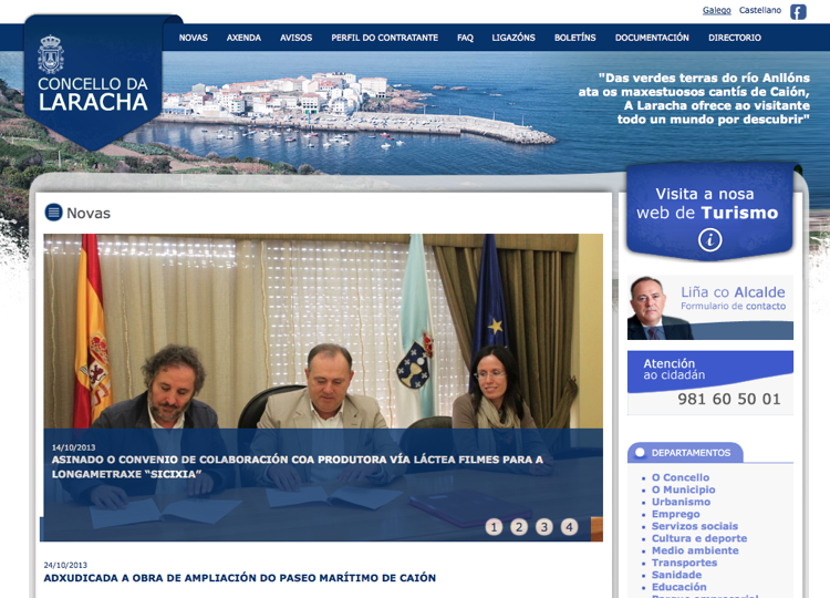 Web del Ayuntamiento de A Laracha